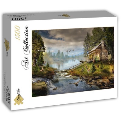 Puzzle Grafika-T-00872 The Fisherman's Cabin