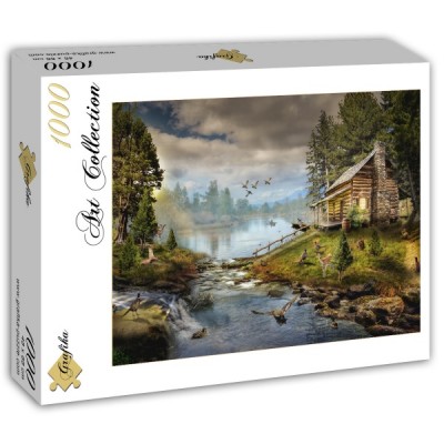 Puzzle Grafika-T-00873 La Cabane du Pêcheur