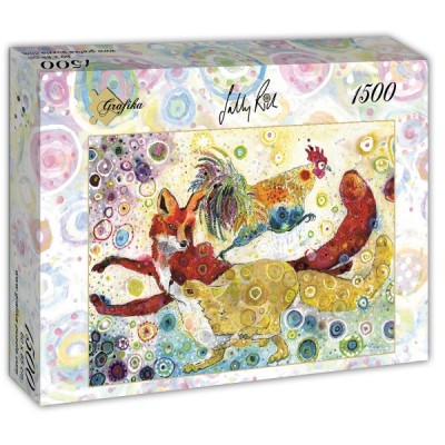 Puzzle Grafika-T-00880 Sally Rich - Leaping Fox's