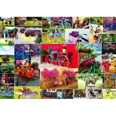 Puzzle Grafika-T-00908 Collage - Vélos