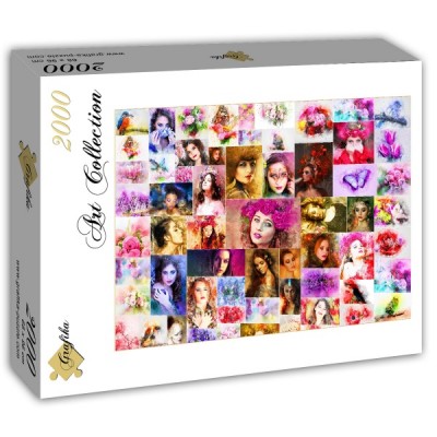 Puzzle Grafika-T-00912 Collage - Frauen