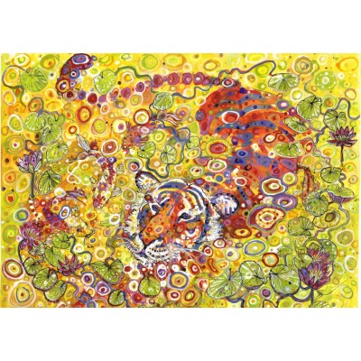 Puzzle Grafika-T-00940 Swimming Tiger