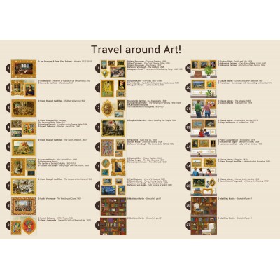 Grafika-T-00944 The World's Largest Jigsaw Puzzle - Travel around Art!