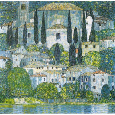 Puzzle Grafika-T-02214 Gustav Klimt : Eglise de Cassone, 1913