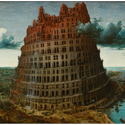 Puzzle Grafika-T-02252 Brueghel: Der Turm zu Babel