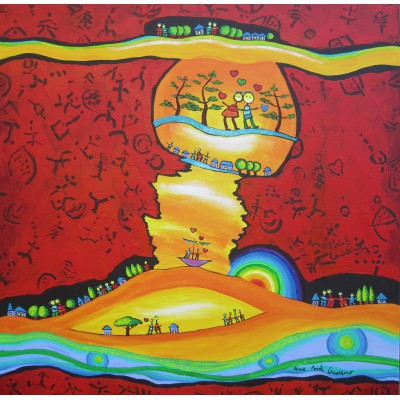 Puzzle Grafika-T-02259 Anne Poiré & Patrick Guallino : Epanouissement coloré