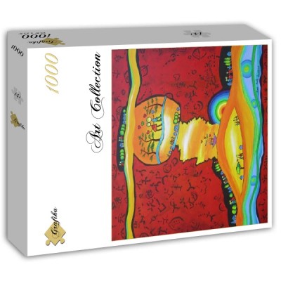 Puzzle Grafika-T-02259 Anne Poiré & Patrick Guallino : Epanouissement coloré