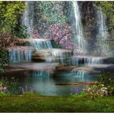 Puzzle Grafika-T-02291 Bezaubernder Wasserfall