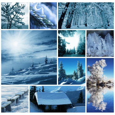 Puzzle Grafika-T-02296 Collage Neige