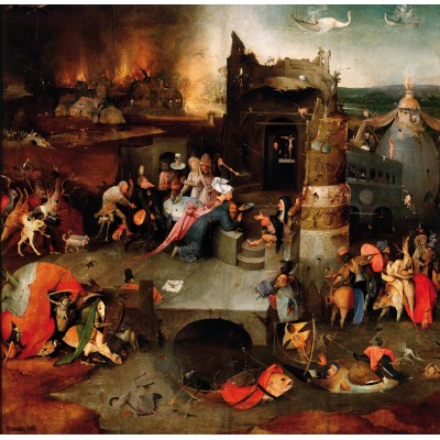 Puzzle Grafika-T-02313 Bosch : La Tentation de Saint Antoine, 1495-1515