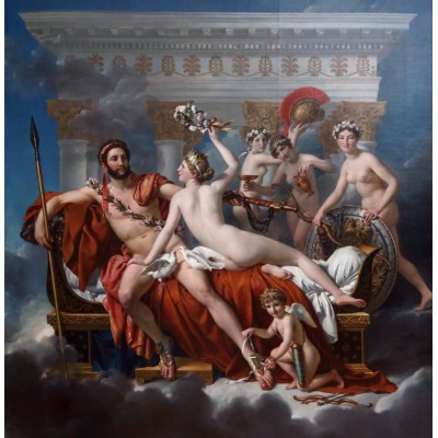 Puzzle Grafika-T-02317 Jacques-Louis David: Mars entwaffnet durch Venus und die Grazien, 1824