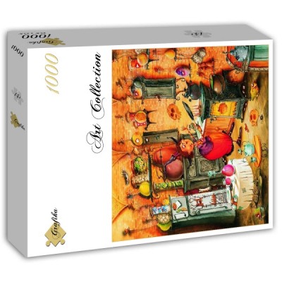 Puzzle Grafika-T-02347 François Ruyer - La Sorcière aux Fourneaux