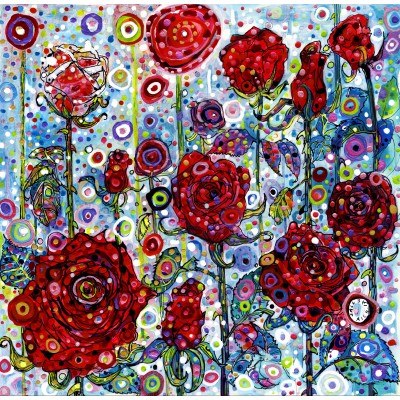 Puzzle Grafika-T-02381 Sally Rich - Roses