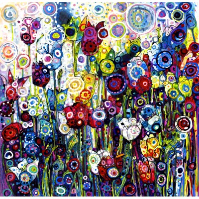 Puzzle Grafika-T-02385 Sally Rich - Spring Tulips