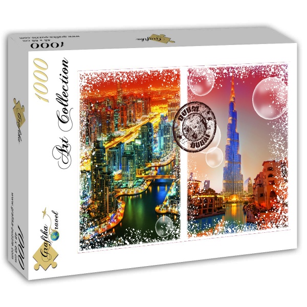 Puzzle Travel Around The World Dubai Grafika T 00238 1000 Pieces Jigsaw Puzzle