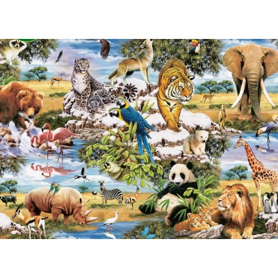 Puzzle King-Puzzle-05481 Wilde Tiere