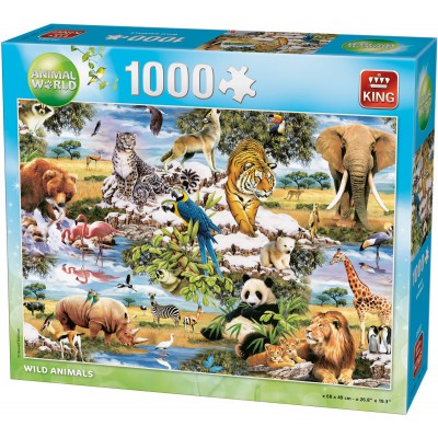 Puzzle King-Puzzle-05481 Wilde Tiere