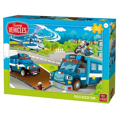 Puzzle King-Puzzle-05523 Police Rescue Team