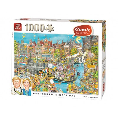 Puzzle King-Puzzle-85576-C Amsterdam King's Day