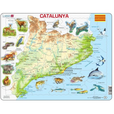 Larsen-A28-CT Frame Puzzle - Catalonia (Catalan)