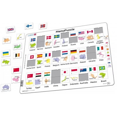 Larsen-GP6-NO Puzzle Cadre - MemoPuzzle (en Norvégien)