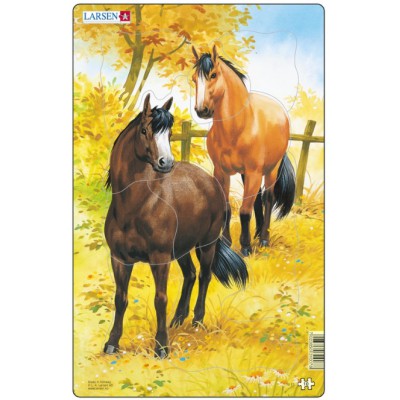 Larsen-H15-2 Rahmenpuzzle - Pferde