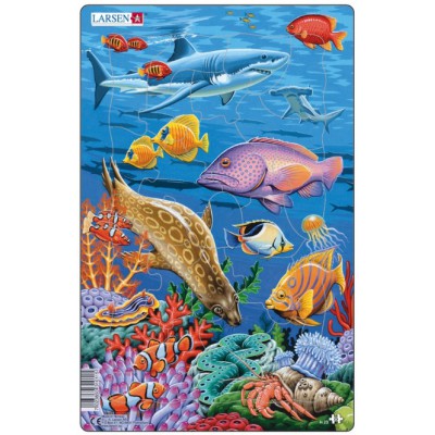 Larsen-H23-2 Puzzle Cadre - Animaux Marins