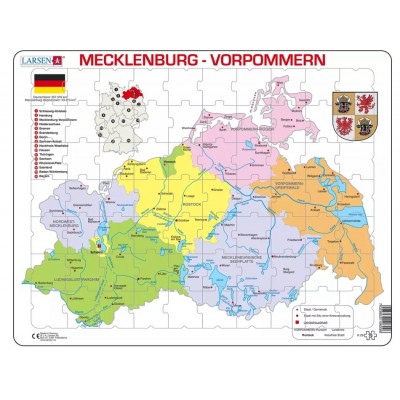 Larsen-K29-DE Puzzle Cadre - Mecklenburg-Vorpommern