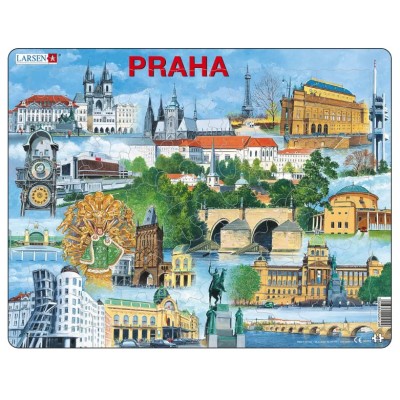 Larsen-KH12-CZ Frame Puzzle - Prague