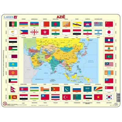 Larsen-KL2-NL Frame Jigsaw Puzzle - Asia (in Dutch)