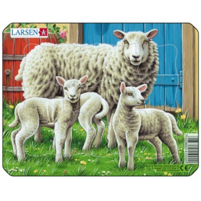 Larsen-M5-1 Puzzle Cadre - Moutons