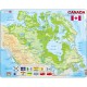 Puzzle Cadre - Carte du Canada (en Français et Anglais)