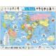 Puzzle Cadre - Carte du Monde (en Français)