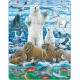 Rahmenpuzzle - Eisbär & Walross