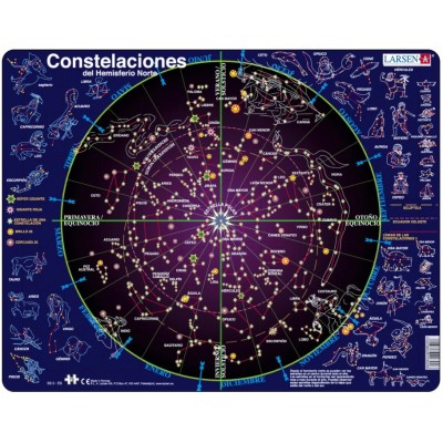 Larsen-SS2-ES Rahmenpuzzle - Constelaciones (auf Spanisch)