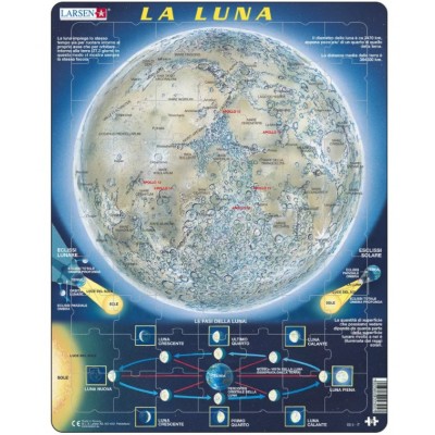 Larsen-SS5-IT Frame Jigsaw Puzzle - The Moon (in Italian)