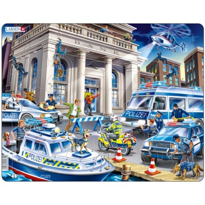 Larsen-US32-DE Frame Jigsaw Puzzle - Police