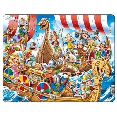 Larsen-US41 Frame Jigsaw Puzzle - Vikings