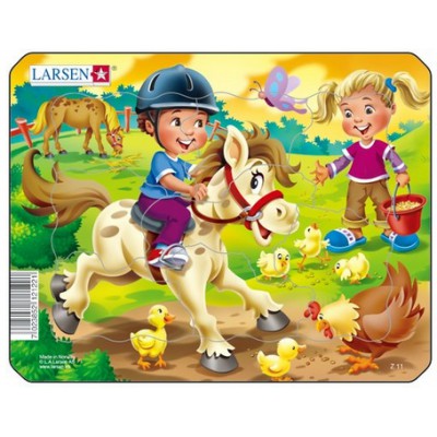 Larsen-Z11-3 Frame Jigsaw Puzzle - Horse