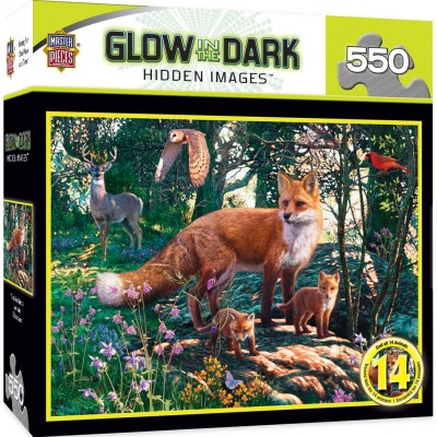 Puzzle Master-Pieces-31687 Glow in the Dark - The Woodlands