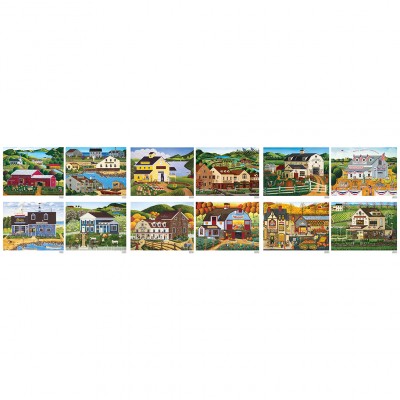 Master-Pieces-31720 12 Puzzles - Art Poulin Collection