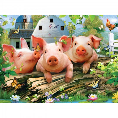 Puzzle Master-Pieces-31817 XXL Teile - Three Lil' Pigs