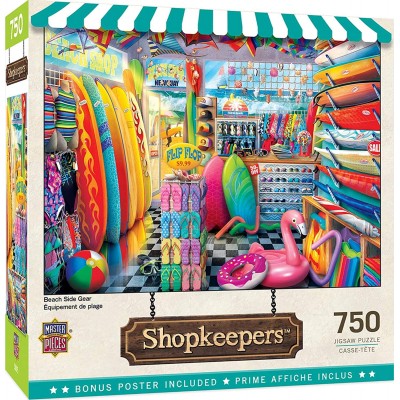 Puzzle Master-Pieces-32051 Shopkeepers – Beach Side Gear