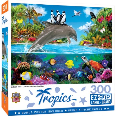 Puzzle Master-Pieces-32112 XXL Teile - Dolphin Ride
