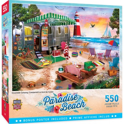 Puzzle Master-Pieces-32119 Oceanside Camping