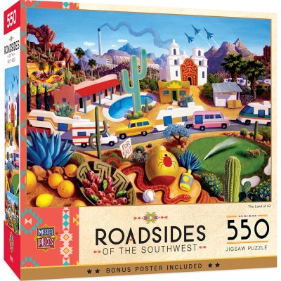 Puzzle Master-Pieces-32126 Roadside of the Southwest - The Land of Az