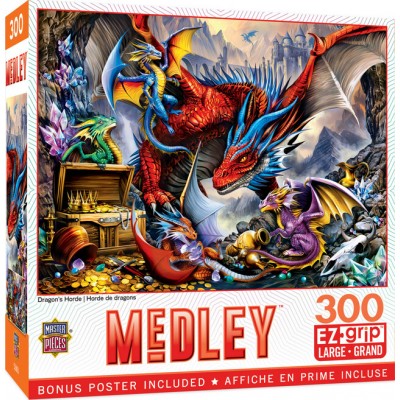 Puzzle Master-Pieces-32281 XXL Teile - Dragon's Horde