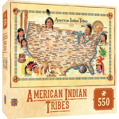 Puzzle Master-Pieces-71453 Tribal Spirit - American Indian Tribes