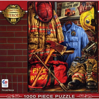 Puzzle Master-Pieces-71511 Dona Gelsinger: Fire and Rescue