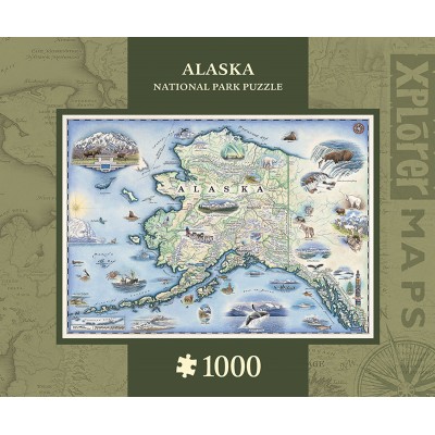 Puzzle Master-Pieces-71840 Alaska Map